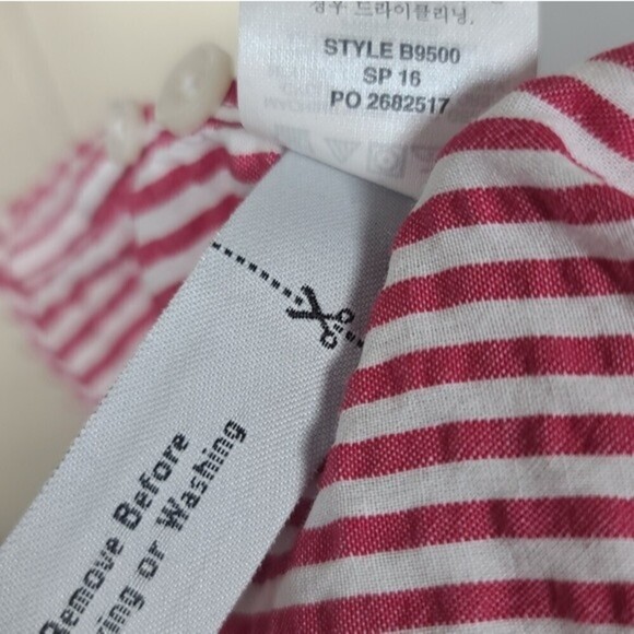 J. Crew Slim Striped Button Down Long Sleeve Shirt L - Picture 7 of 8